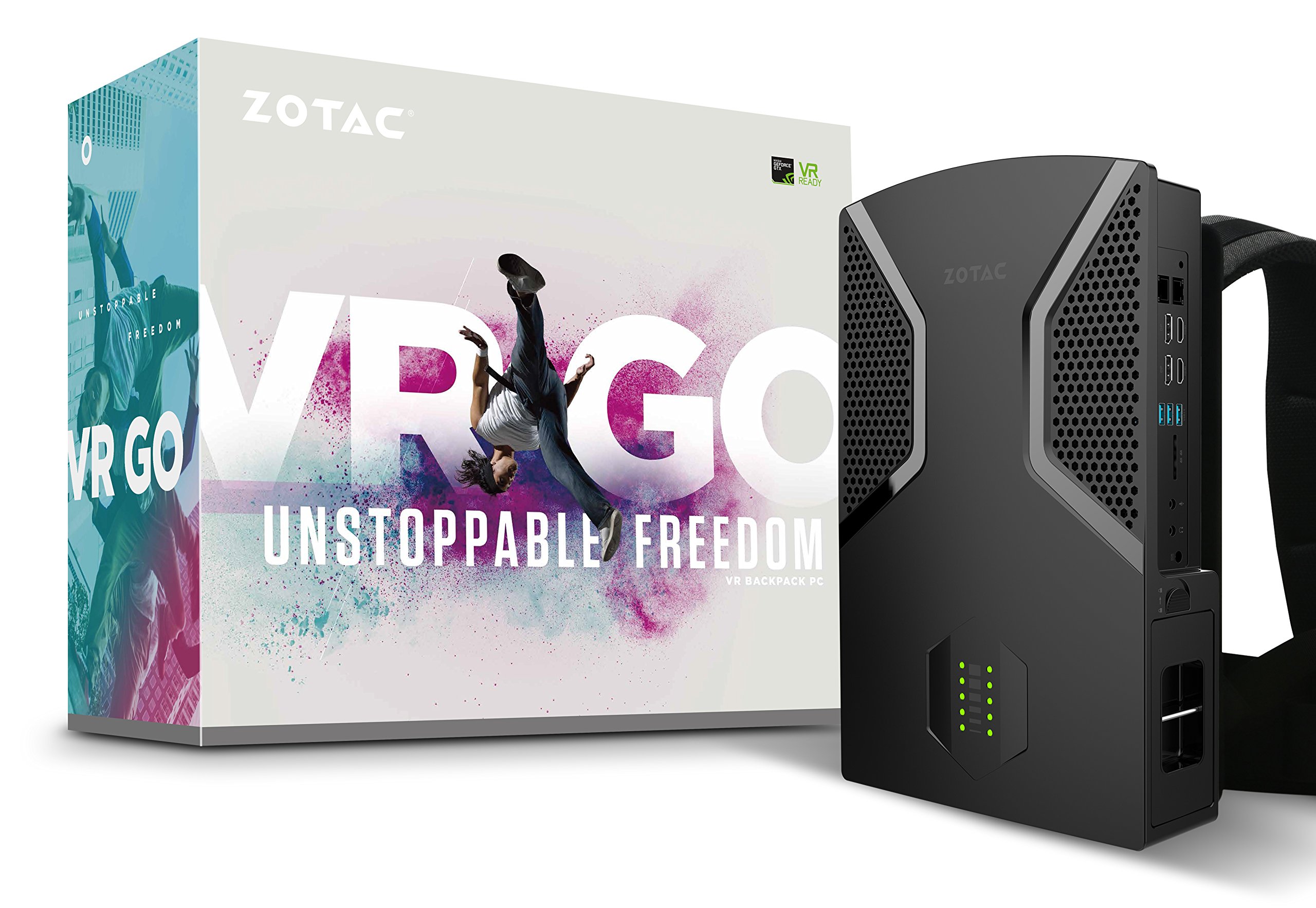 【VR】 Go 64GB ZOTAC VR GO Mochila PC System GeForce GTX 1070, Intel Core i7